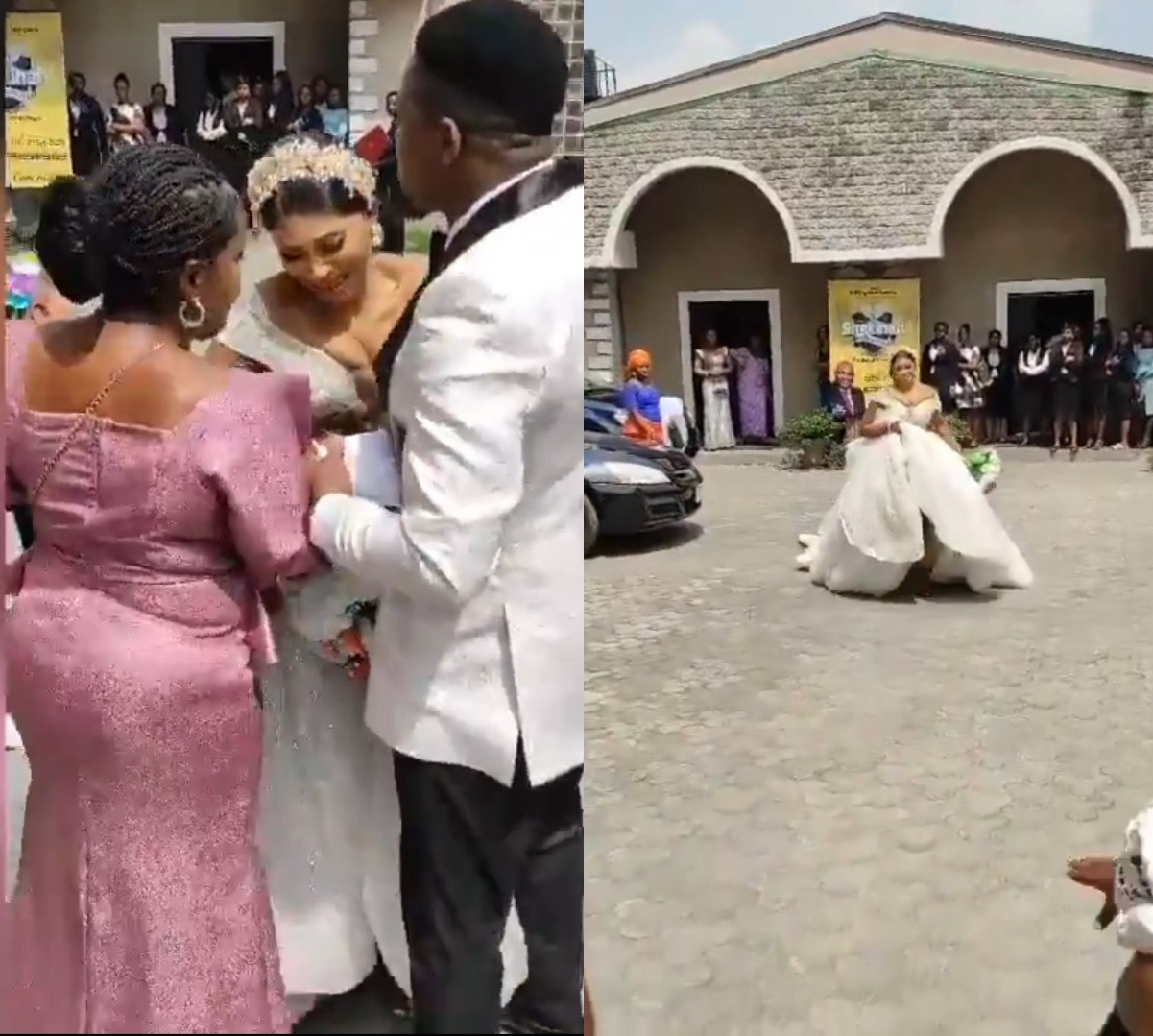 Chaos in church as pastor refuses to wed couple immediately because they were 5 minutes late to church (video)