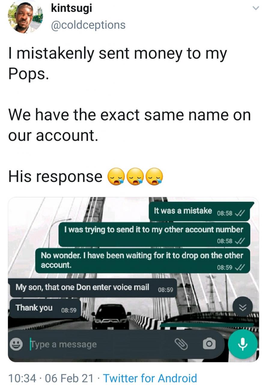 Man reveals his dad