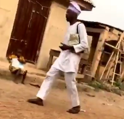 Hilarious! Ahead of Valentines day, evangelist goes about a community in Ogun to warn of the