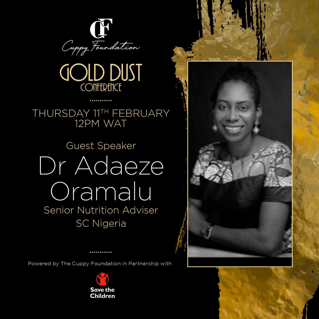 Cuppy announces first ever online conference, #CuppyGoldDust