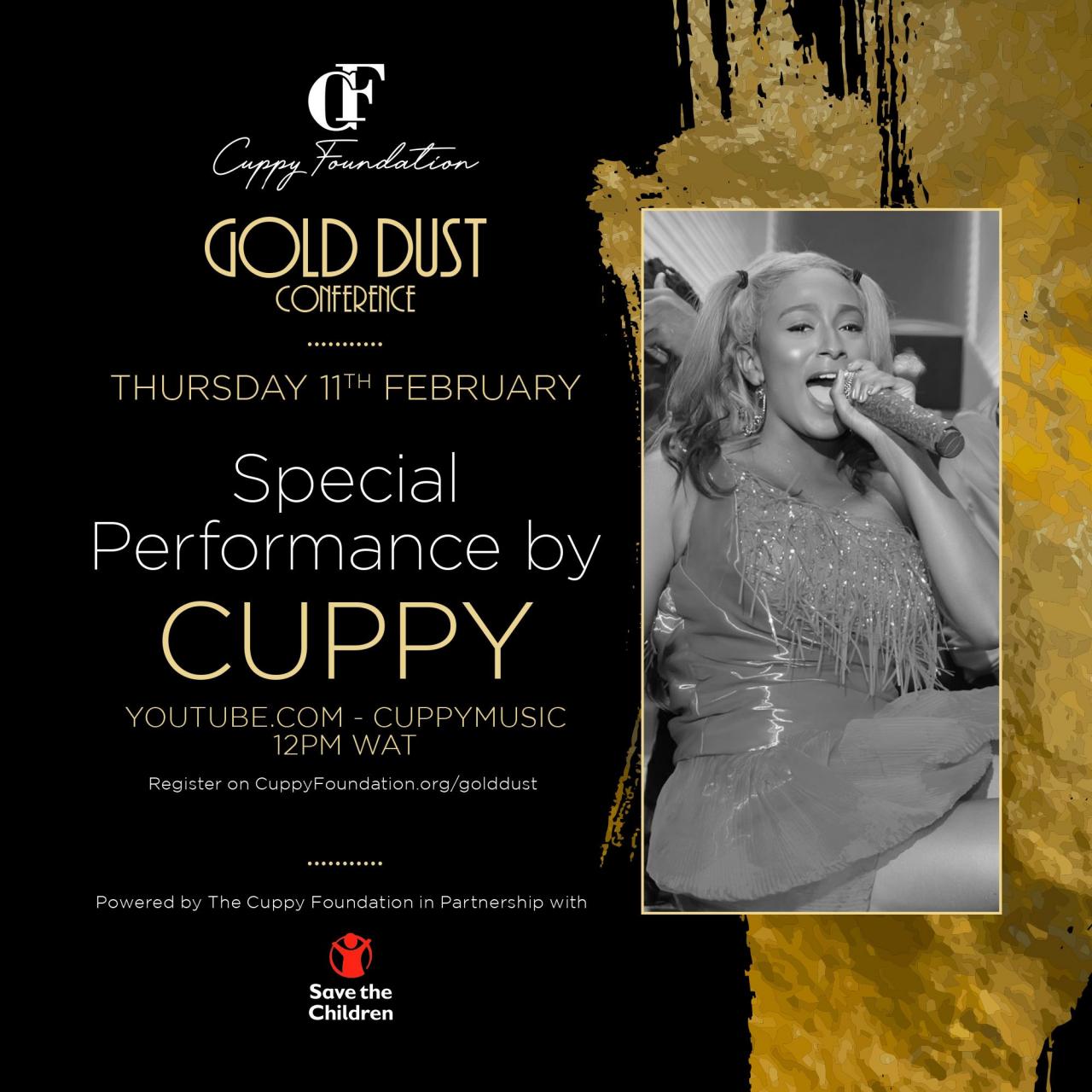 Cuppy announces first ever online conference, #CuppyGoldDust