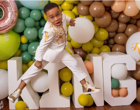 Tonto Dikeh shares lovely new photos of her son, King Andre, as he turns 5
