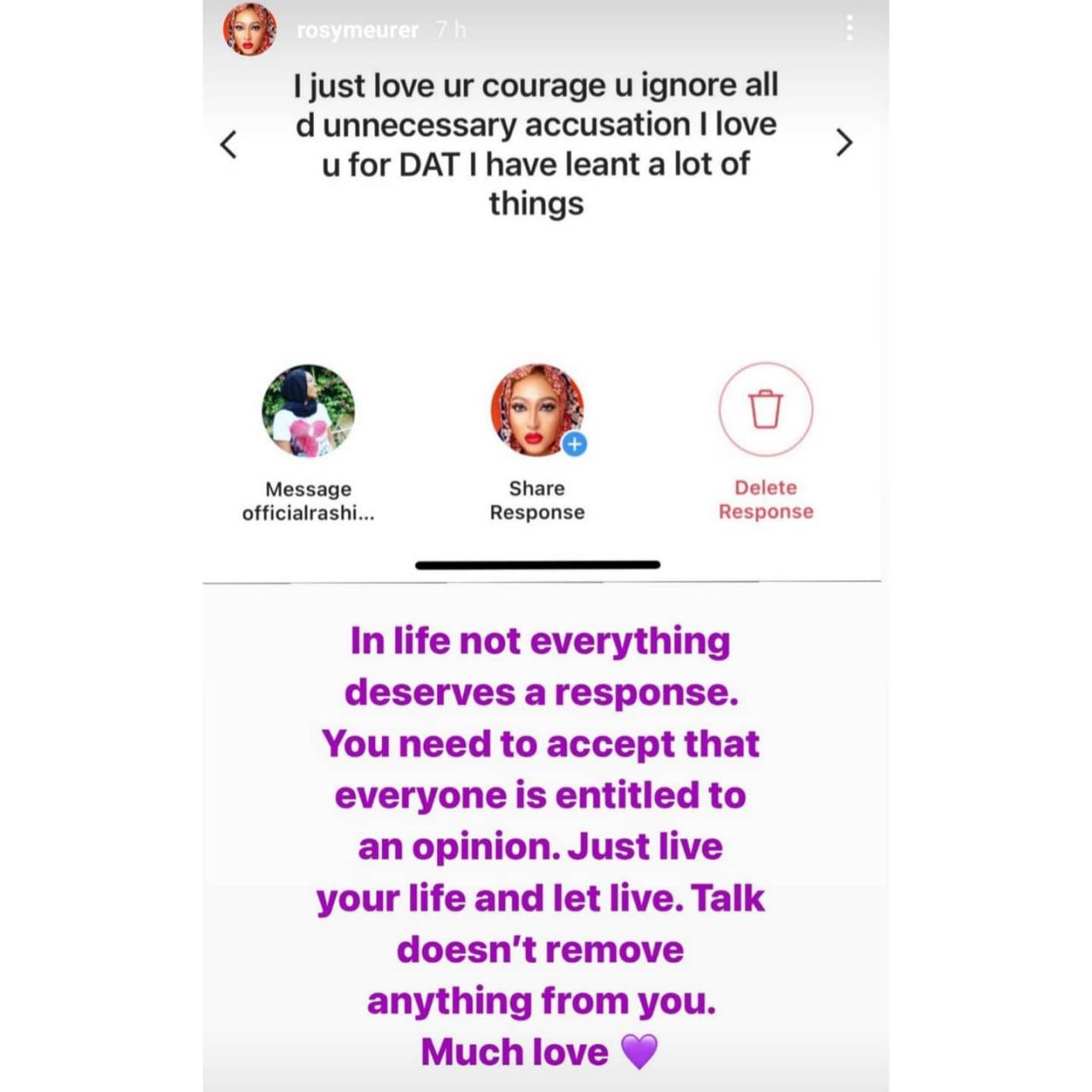 Rosy Meurer reveals Tonto Dikeh