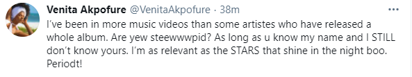 I?ve been in more music videos than some artistes who have released a whole album - Venita Akpofure