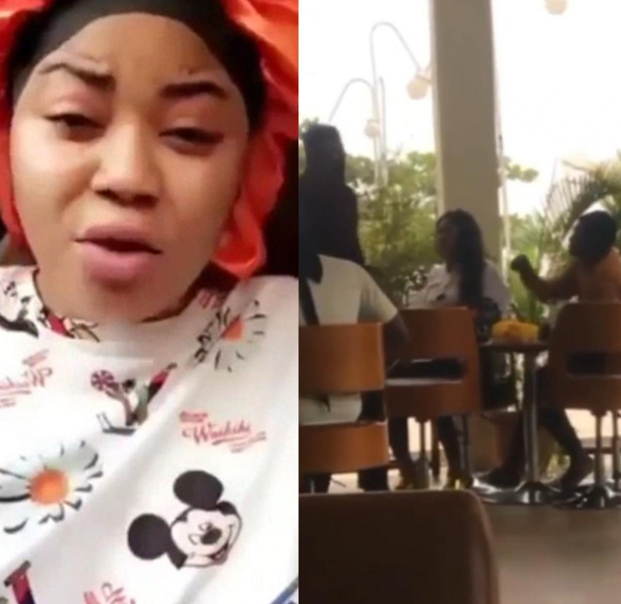 Woman whose fianc? snatched the wig, engagement ring and slippers he gave her after he found her with another man in a mall speaks (video)