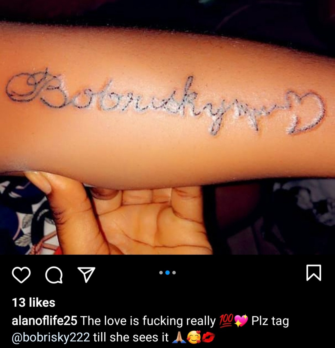 More fans get tattoo of Bobrisky, pushing the number to over a dozen (photos)