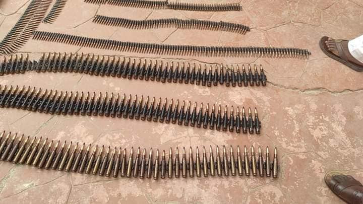 Son of notorious bandit leader, three others surrender arms, anti aircraft guns, rocket launchers, live ammunitions to Zamfara State Govt  