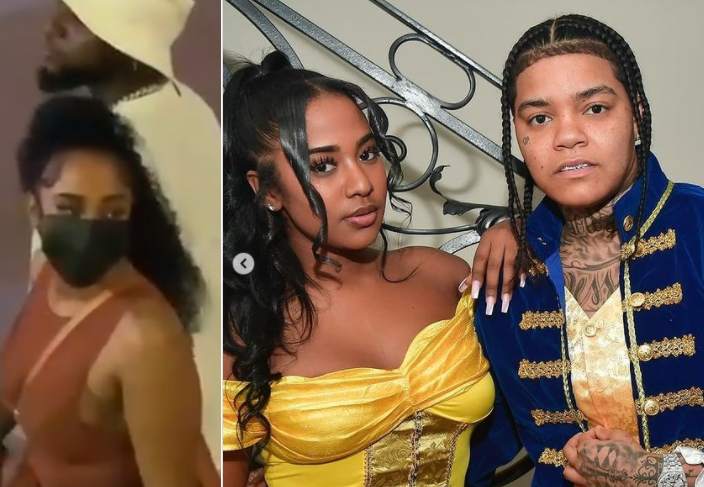 Davido spotted holding hands with rapper Young M.A?s ex,?Mya?Yafai, as they step out together in St. Maarten (Video)