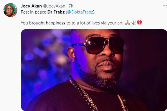 Music producer, Dr Frabz is dead