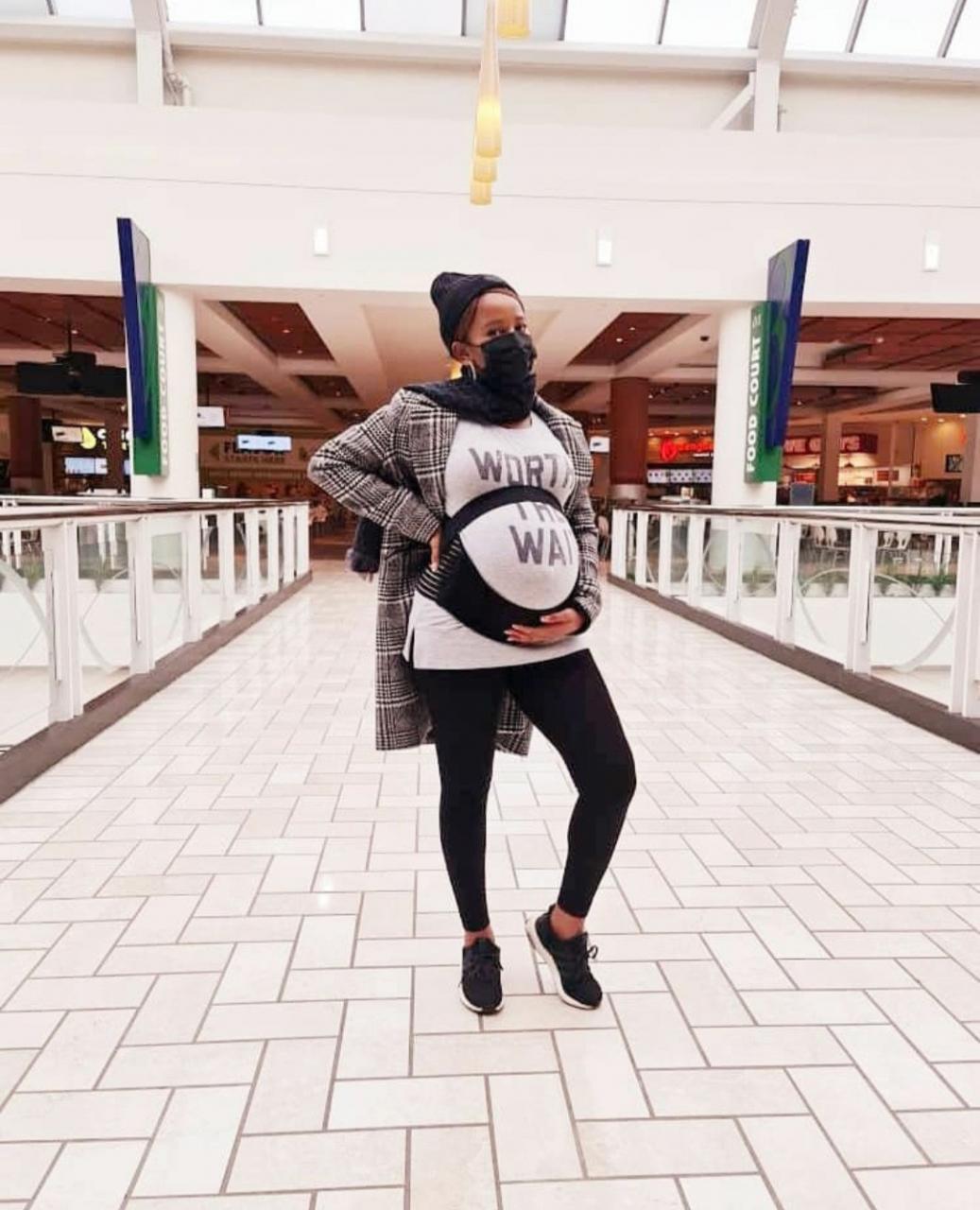 Adesua Etomi-Wellington shares photos documenting her pregnancy, childbirth, and motherhood