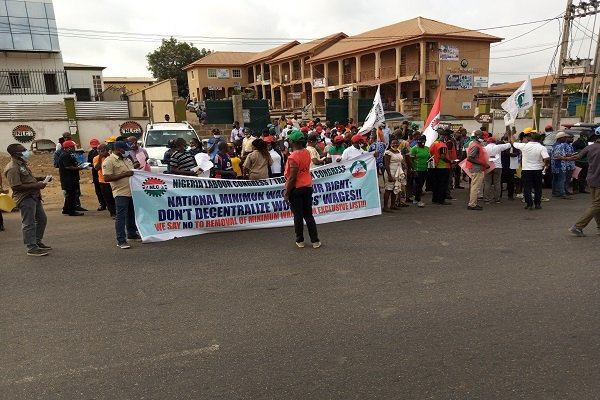 NLC and TUC members embark on nationwide protest (photos)