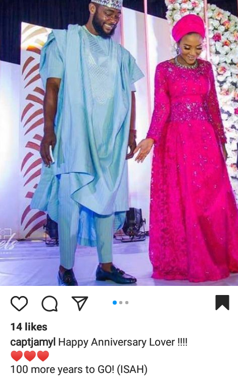 Fatima Dangote and Jamil Abubakar celebrate 3rd wedding anniversary