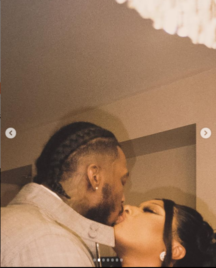 Megan Thee Stallion and her boyfriend Pardison Fontaine share a passionate kiss in new loved-up photos