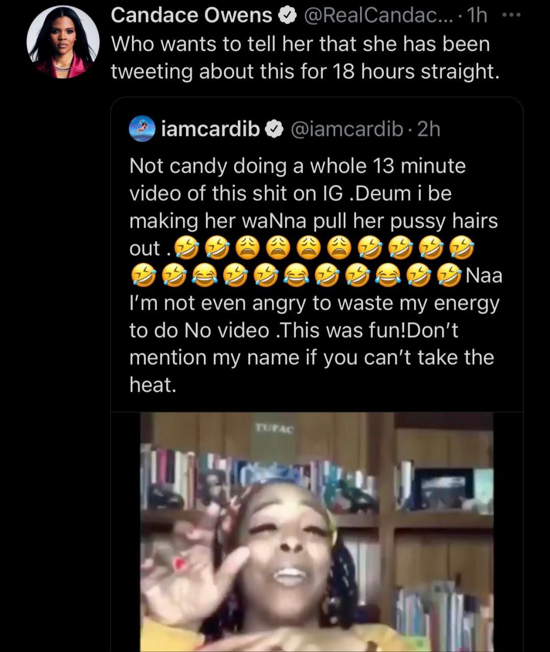 Cardi B and Candace Owens fight dirty and threaten to sue each other over Cardi