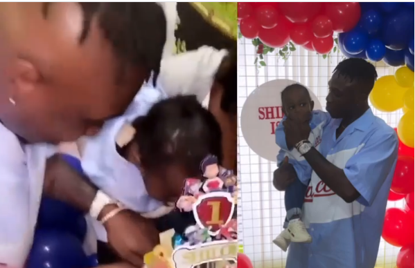 Rapper Zlatan Ibile and his baby mama, Davita celebrate their son?s first birthday in UK (video)