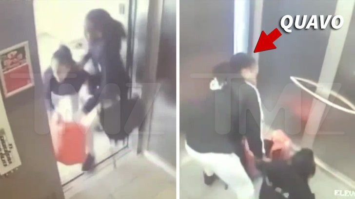 Video of Quavo and Saweetie having an altercation in an elevator surfaces