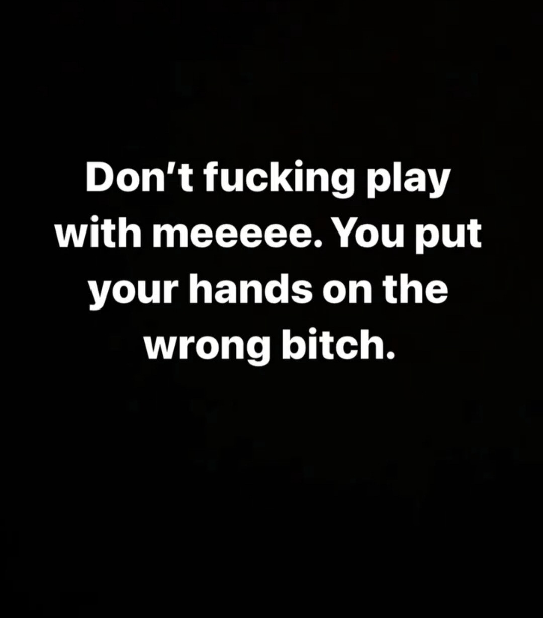 "You