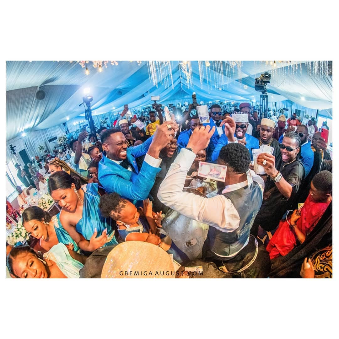 Photos from the white wedding of comedian, Arole 
