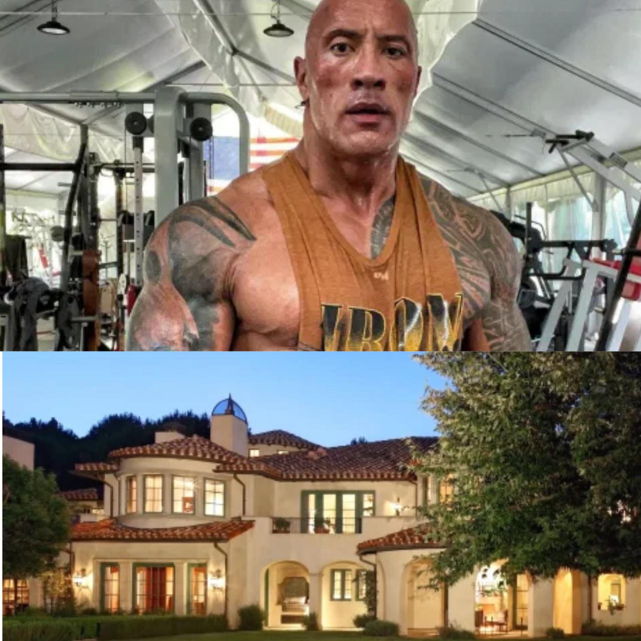 The Rock buys $27.8m mansion with full-size tennis court, a baseball pitch, guest house, movie theater & music studio (Photos)