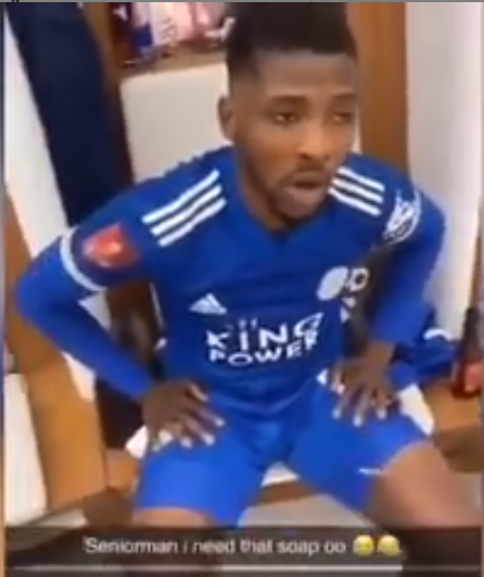 Watch hilarious video of Wilfred Ndidi asking Kelechi Iheanacho to