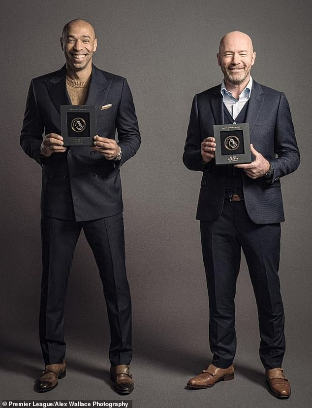Football icons, Alan Shearer and Thierry Henry inducted into Premier League Hall of Fame (photos)