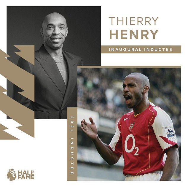 Football icons, Alan Shearer and Thierry Henry inducted into Premier League Hall of Fame (photos)