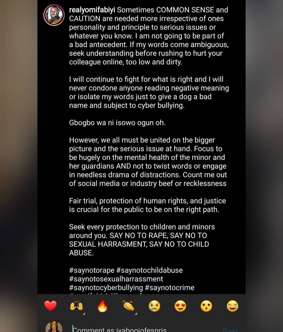"You are mad"- Actress, Iyabo Ojo drags colleague Yomi Fabiyi over his comments sympathising with alleged child molester, Baba Ijesha (video)