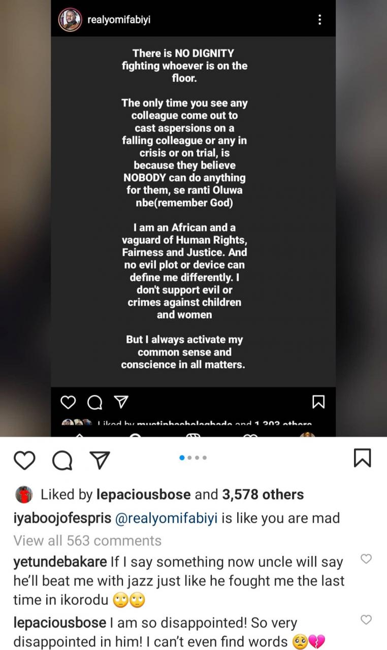 "You are mad"- Actress, Iyabo Ojo drags colleague Yomi Fabiyi over his comments sympathising with alleged child molester, Baba Ijesha (video)