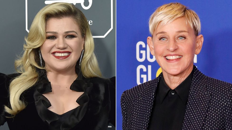 Kelly Clarkson and Ellen DeGeneres
