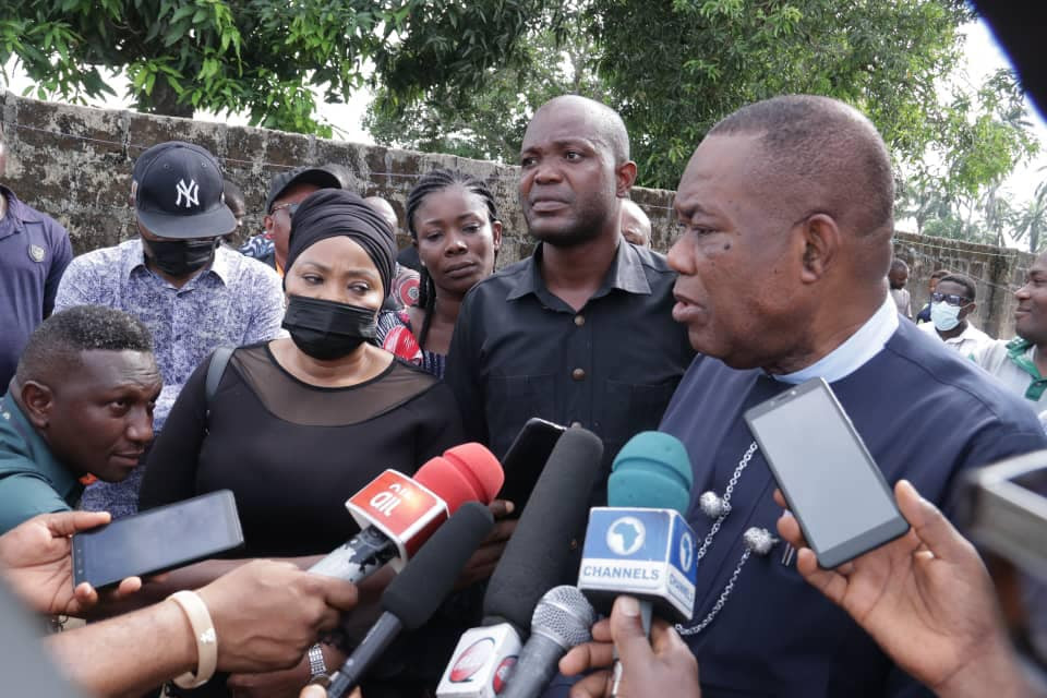 Akwa Ibom state government pays condolence visit to family of slain job seeker, Ini Umoren; vows to ensure justice is served (photos)