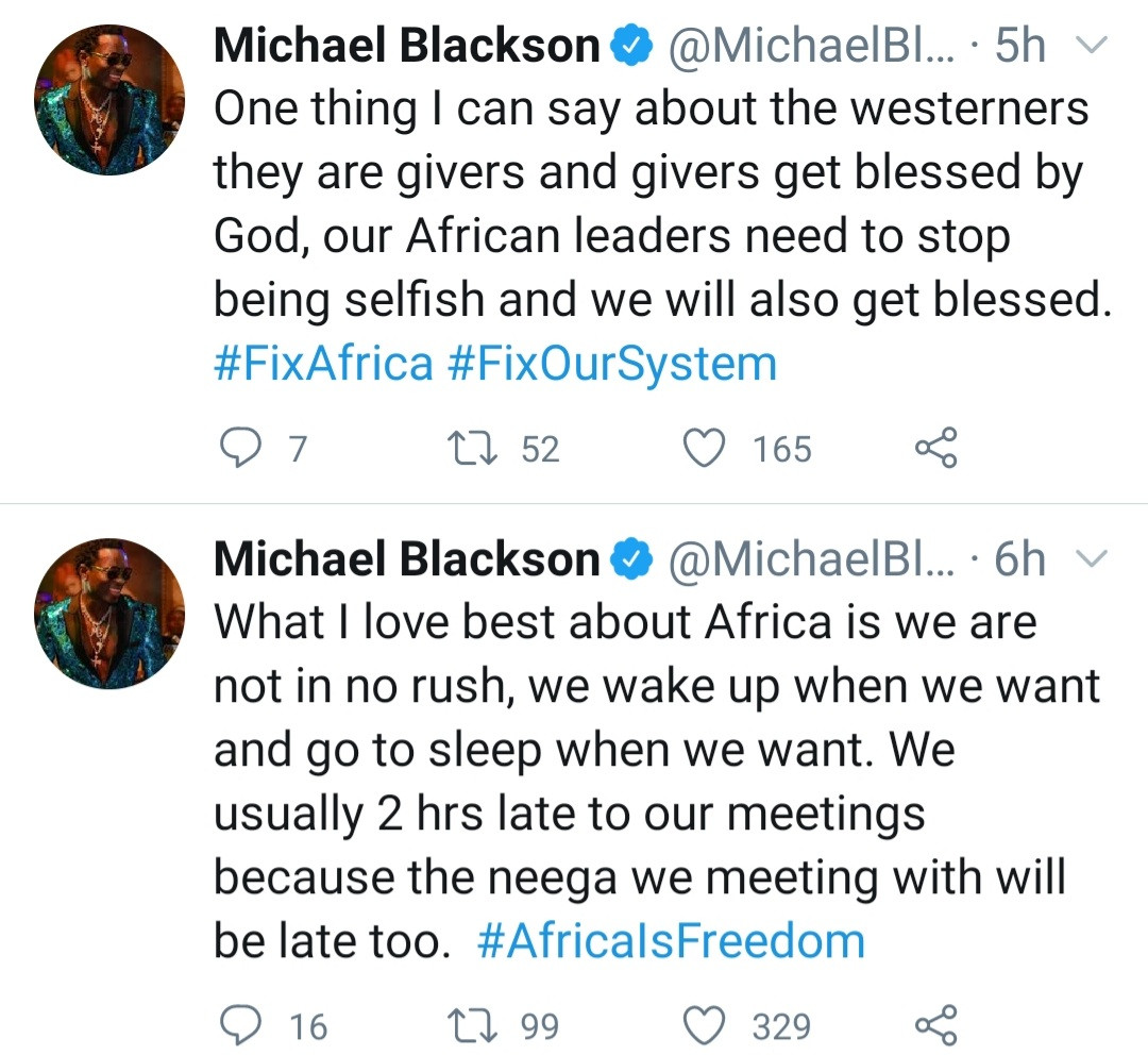 "We need to fix Africa" Comedian, Michael Blackson laments about the situation in Africa 
