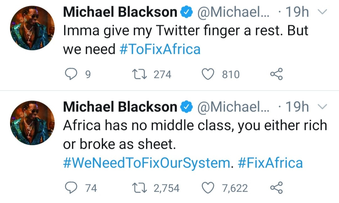 "We need to fix Africa" Comedian, Michael Blackson laments about the situation in Africa 
