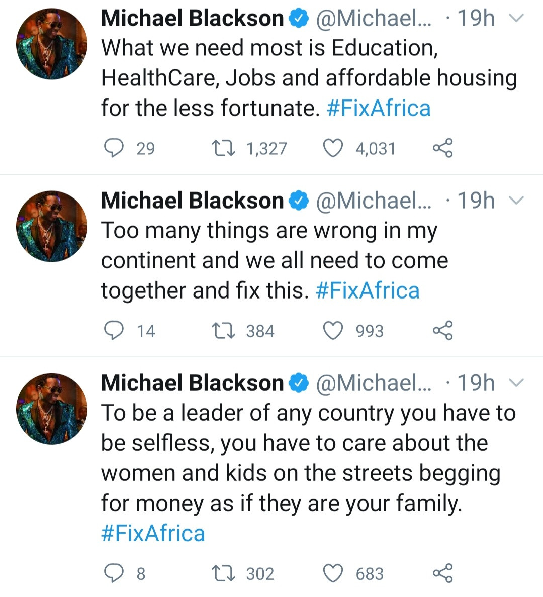 "We need to fix Africa" Comedian, Michael Blackson laments about the situation in Africa 
