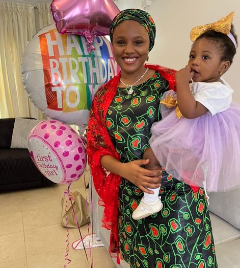 Former Emir of Kano, Sanusi Lamido Sanusi and 4th wife celebrate their daughter