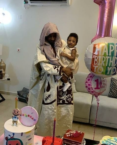 Former Emir of Kano, Sanusi Lamido Sanusi and 4th wife celebrate their daughter