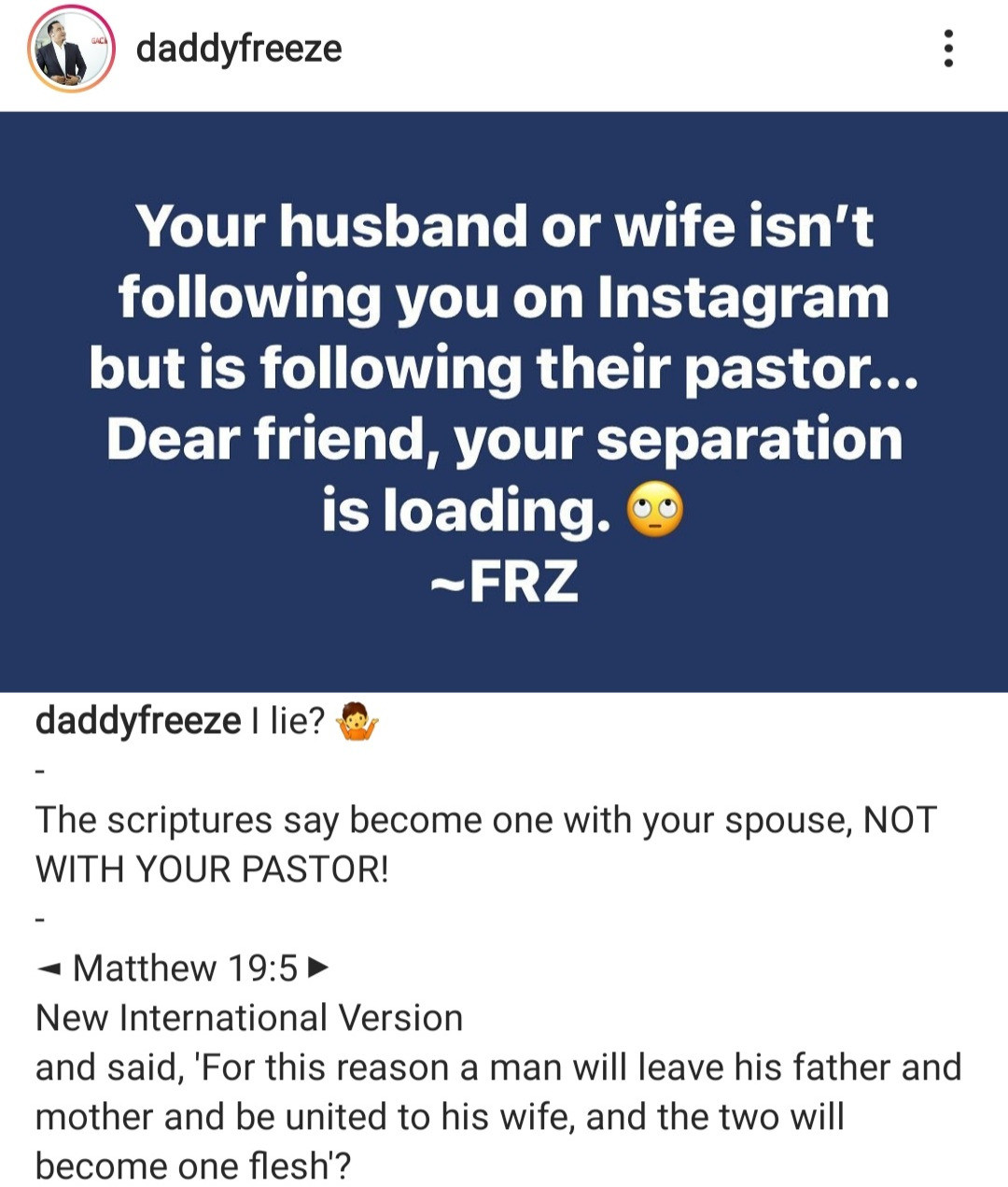 "Your separation is loading if your partner isn