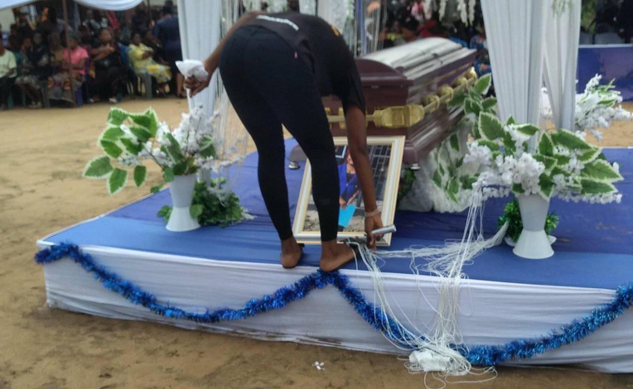 Photos from the funeral of Iniubong Umoren, the job seeker who was raped and killed in Akwa Ibom 