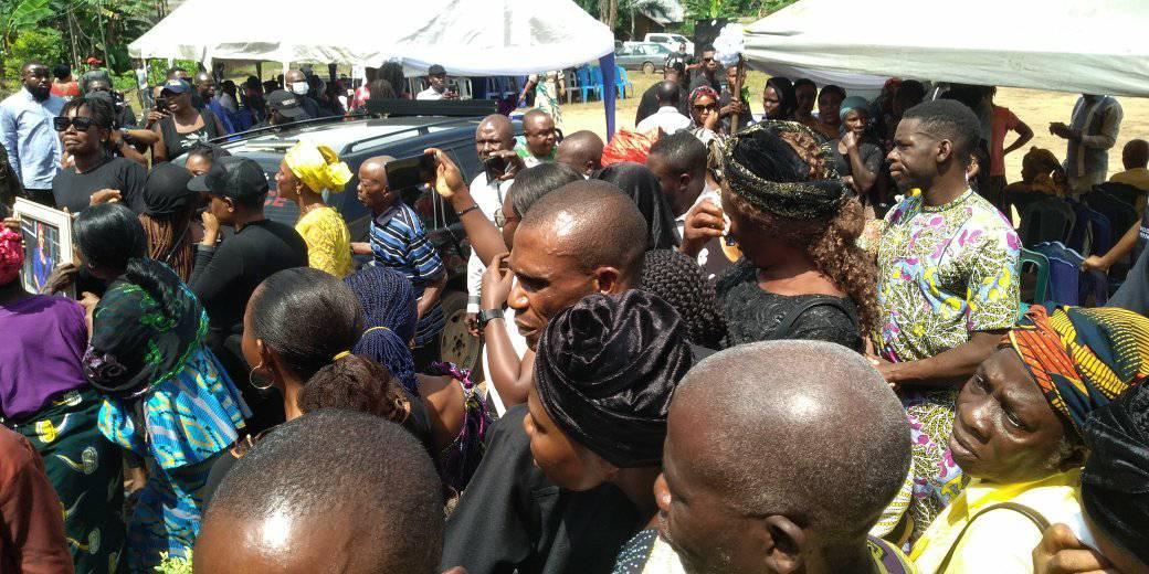Photos from the funeral of Iniubong Umoren, the job seeker who was raped and killed in Akwa Ibom 