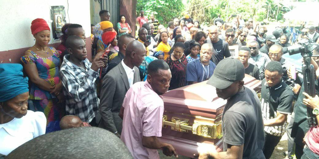 Photos from the funeral of Iniubong Umoren, the job seeker who was raped and killed in Akwa Ibom 