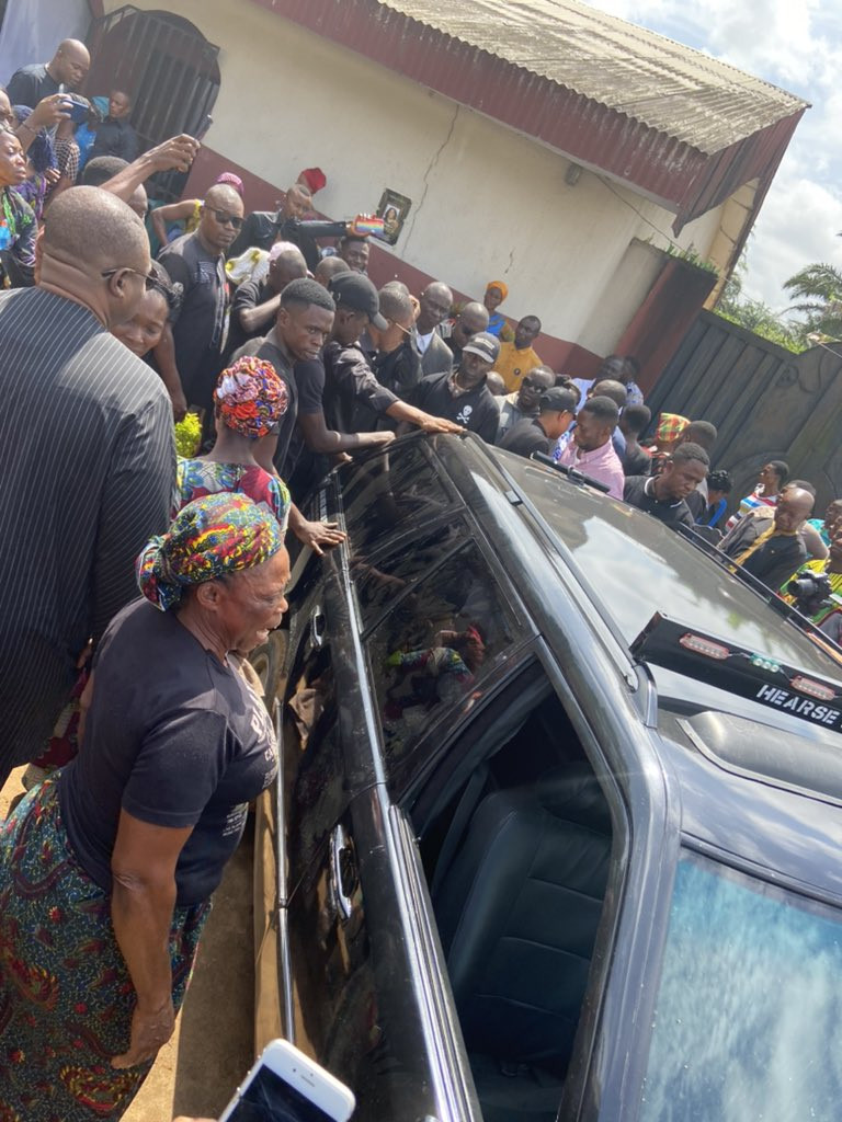 Photos from the funeral of Iniubong Umoren, the job seeker who was raped and killed in Akwa Ibom 
