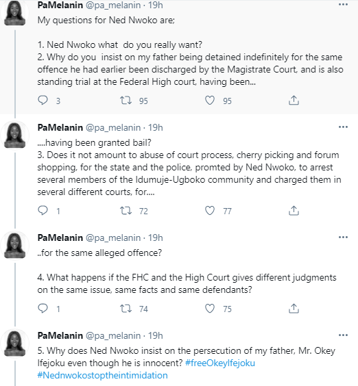 Ned Nwoko trends as former beauty queen accuses him of putting her father in jail because their community resisted his "land grabbing" attempt