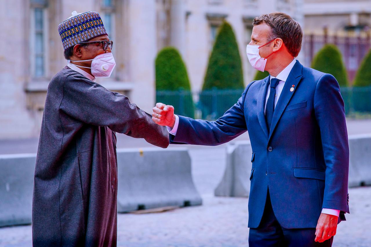 President Buhari attends plenary session of the African Finance Summit in France (photos)