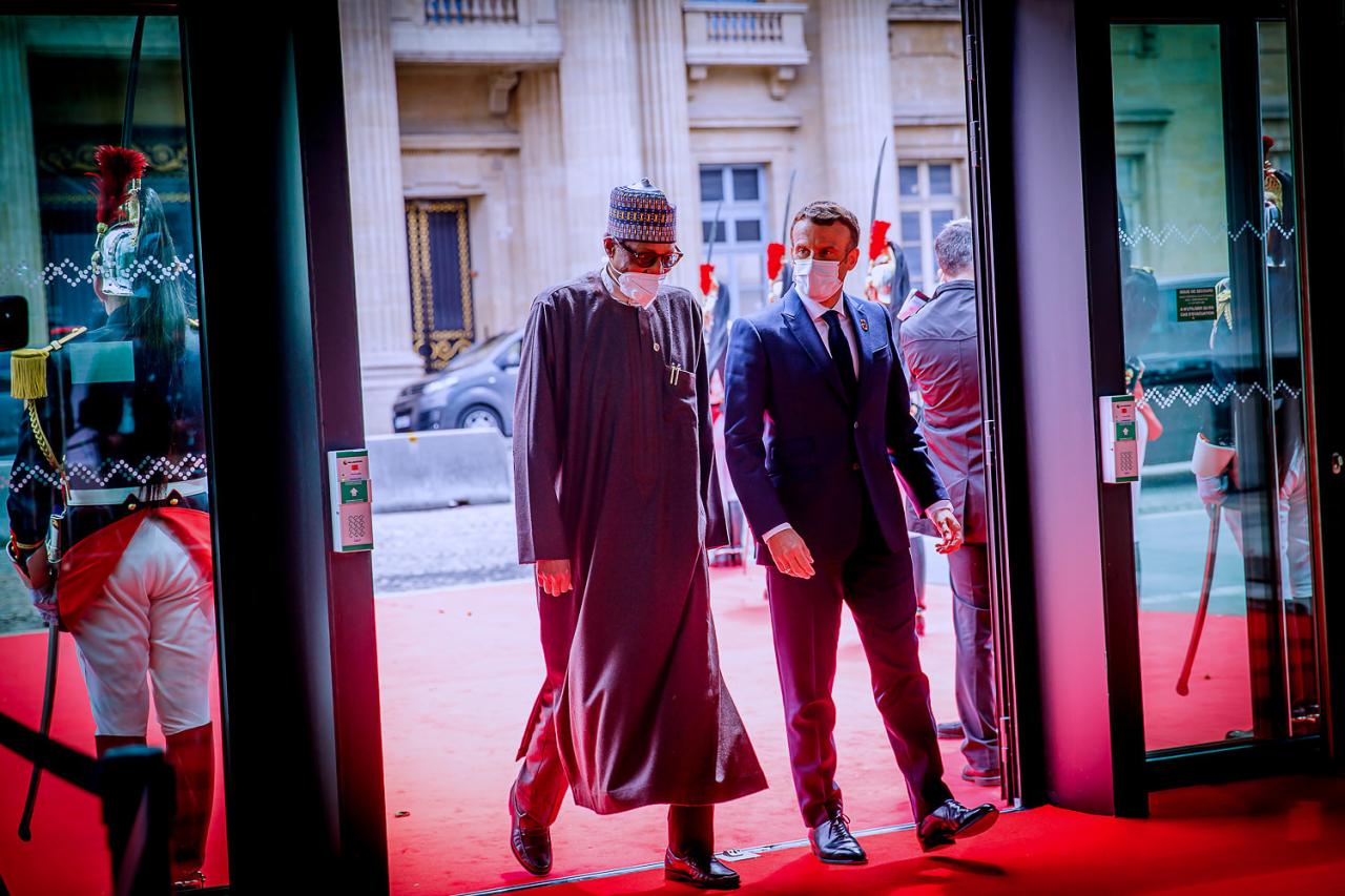 President Buhari attends plenary session of the African Finance Summit in France (photos)