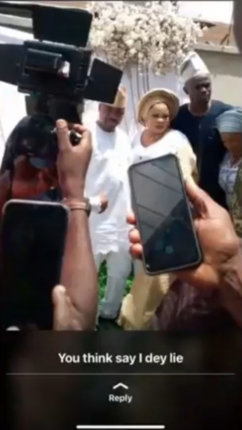 Nigerians react as video of NURTW chairman, MC Oluomo marrying a woman who isn