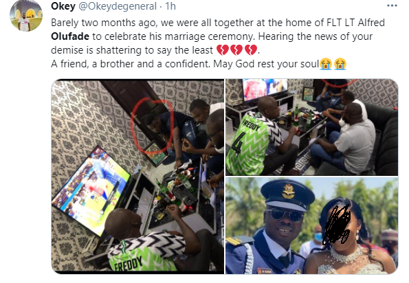Friends mourn newly married NAF pilot who died in a plane crash with Chief of Army Staff