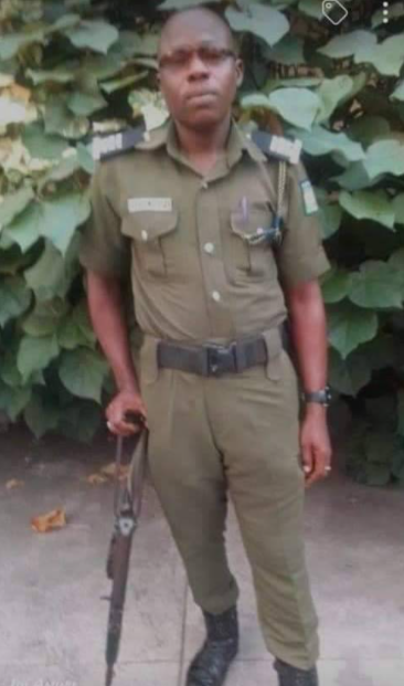 Photos of the police officer who died outside primary school in Ebonyi when the grenade on him exploded