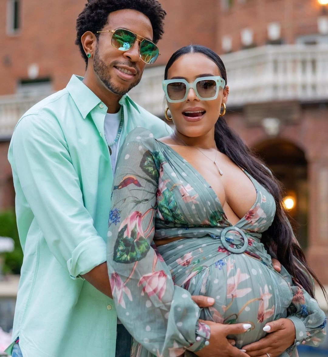 Ludacris and wife Eudoxie pictured at suprise baby shower thrown by friends (photos)