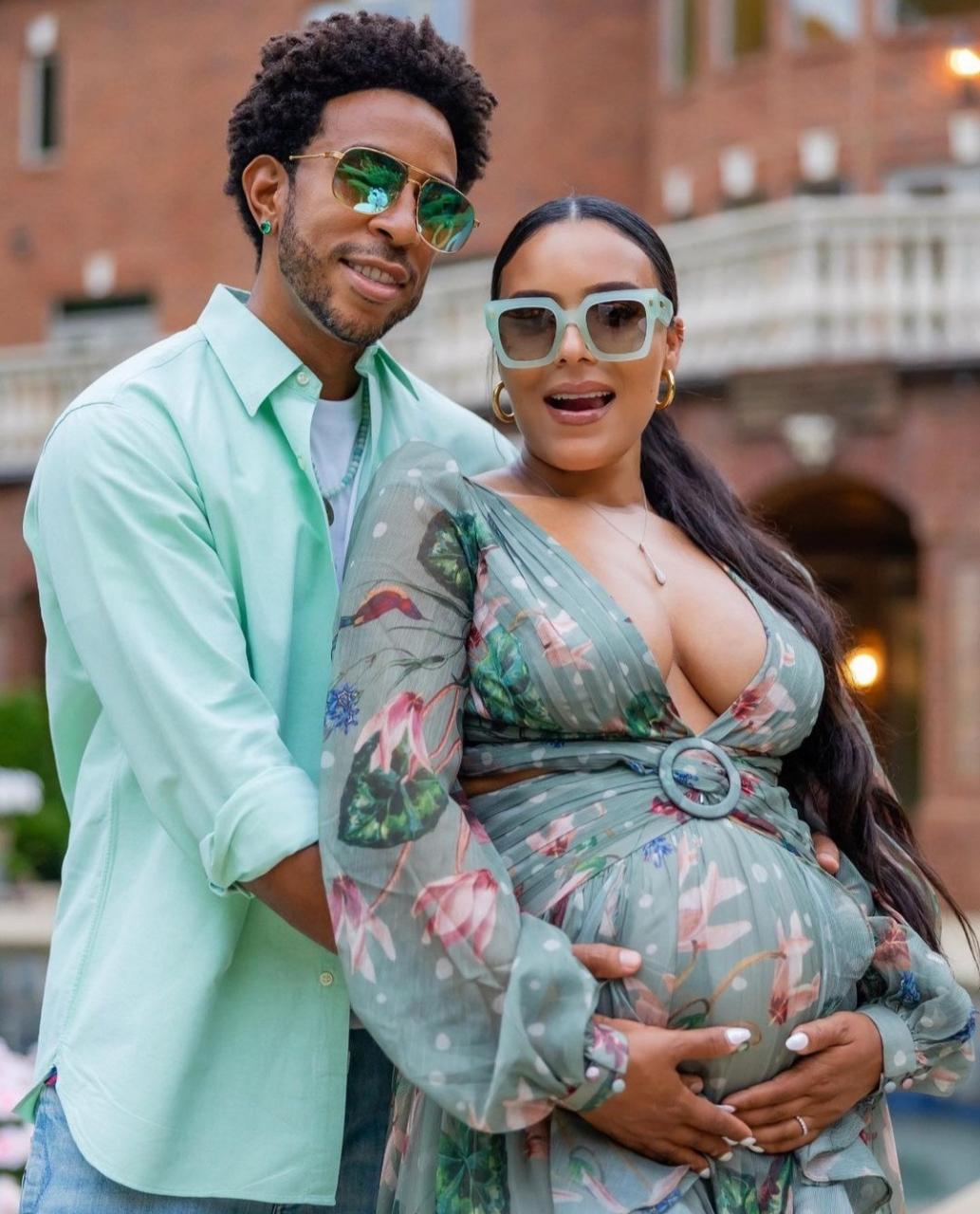 Ludacris and wife Eudoxie pictured at suprise baby shower thrown by friends (photos)