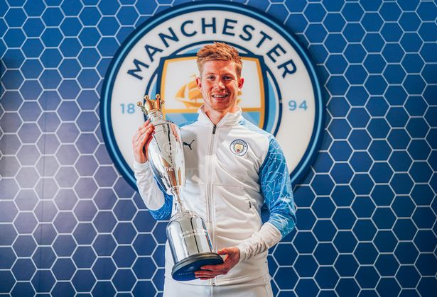 Kevin De Bruyne wins PFA Player of the Year award for second time in a row