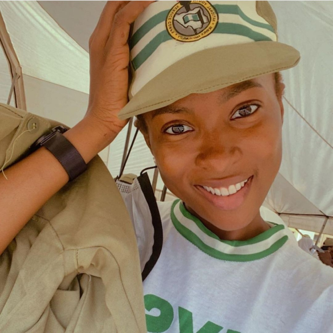 Jemima Osunde shares photos in NYSC uniform as she begins service